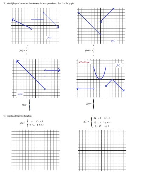 15 Best Images of Evaluating Functions Worksheets PDF - Piecewise